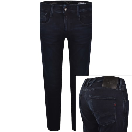 Product image for Replay Anbass Hyperflex Slim Fit Jeans Dark Wash