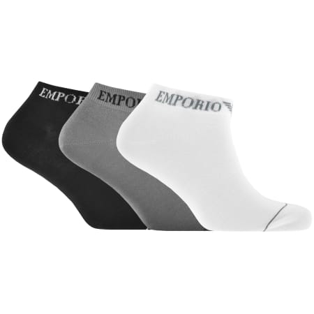 Product image for Emporio Armani 3 Pack Trainer Socks