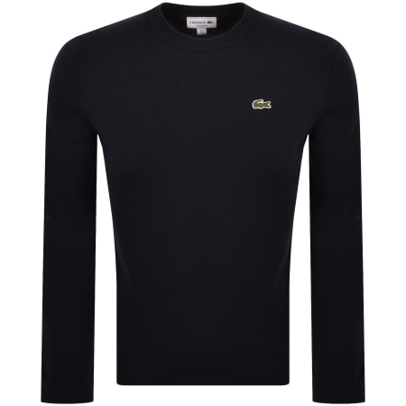 Product image for Lacoste Crew Neck Knit Jumper Navy