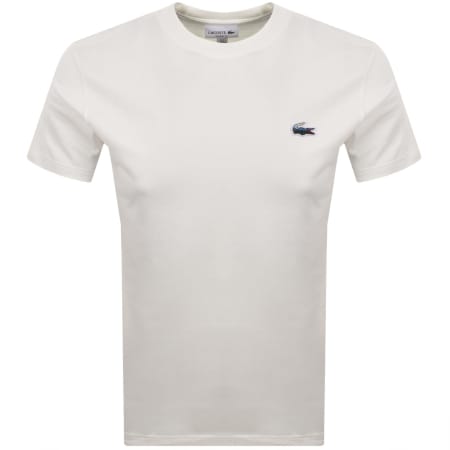 Product image for Lacoste Croc Logo T Shirt Off White