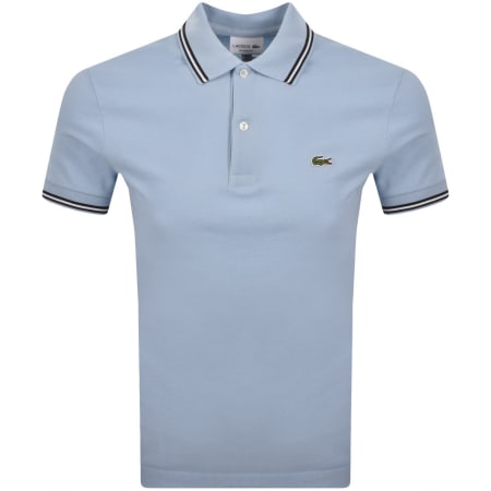 Product image for Lacoste Tipped Polo T Shirt Blue