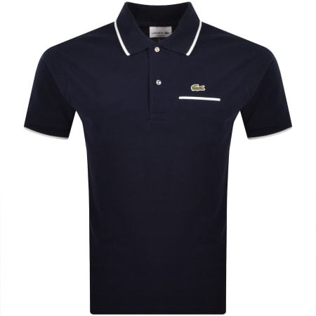 Product image for Lacoste Tipped Polo T Shirt Navy