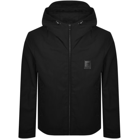 Product image for Emporio Armani Nylon Hooded Jacket Black