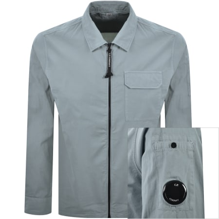 Product image for CP Company Gabardine Overshirt Blue