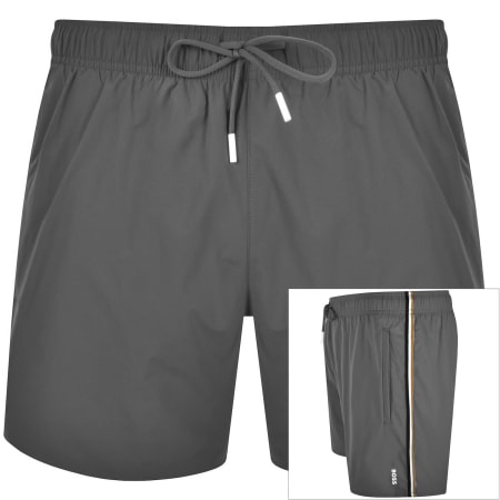 Product image for BOSS Iconic Swim Shorts Grey