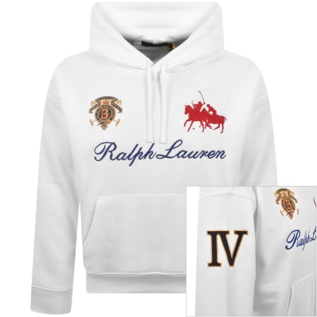 Product image for Ralph Lauren Logo Hoodie White