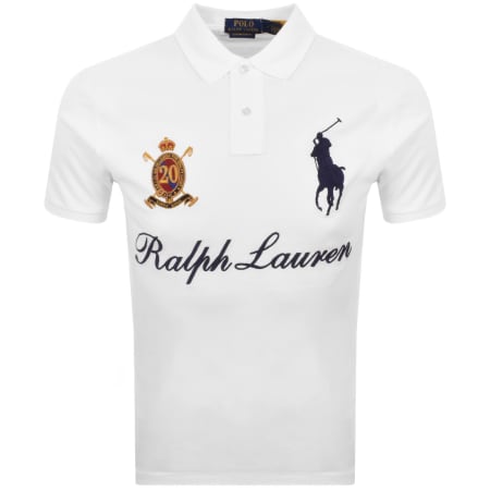 Product image for Ralph Lauren Slim Fit Polo T Shirt White