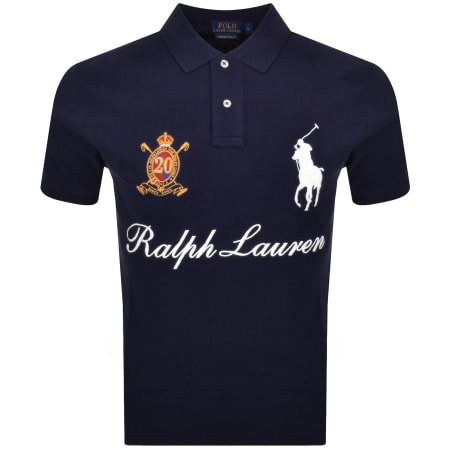 Product image for Ralph Lauren Slim Fit Polo T Shirt Cruise Navy