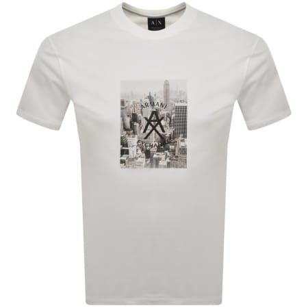 Product image for Armani Exchange Crew Neck T Shirt Off White