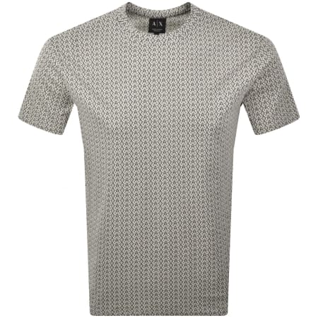 Product image for Armani Exchange Crew Neck T Shirt Cream