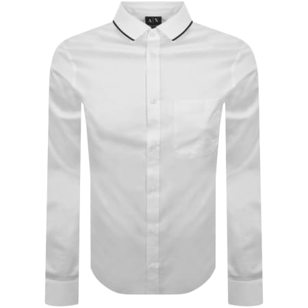 Product image for Armani Exchange Long Sleeve Shirt White