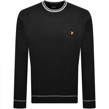 Product image for Lyle And Scott Tipped Sweatshirt Black