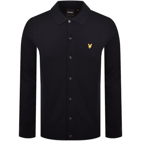 Product image for Lyle And Scott Knitted Shirt Navy
