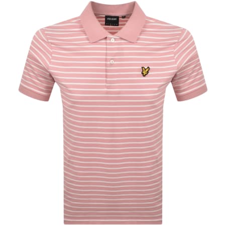 Product image for Lyle And Scott Breton Polo T Shirt Pink