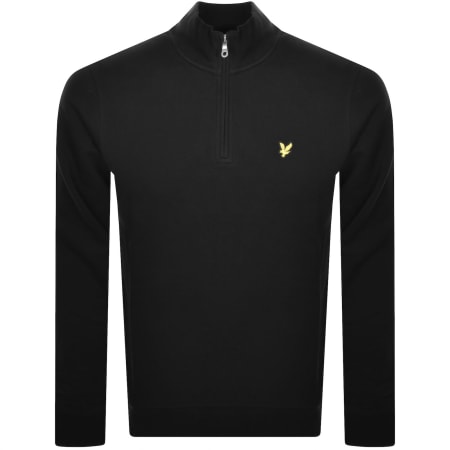 Product image for Lyle And Scott Quarter Zip Sweatshirt Black