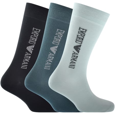 Product image for Emporio Armani 3 Pack Socks Blue