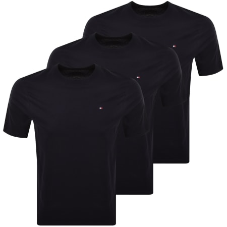 Product image for Tommy Hilfiger 3 Pack T Shirts Navy