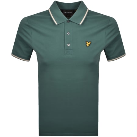 Product image for Lyle And Scott Tipped Polo T Shirt Green