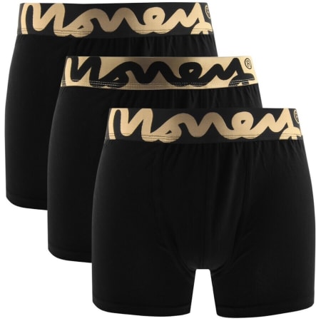 Product image for Money 3 Pack Chop Boxer Shorts Black