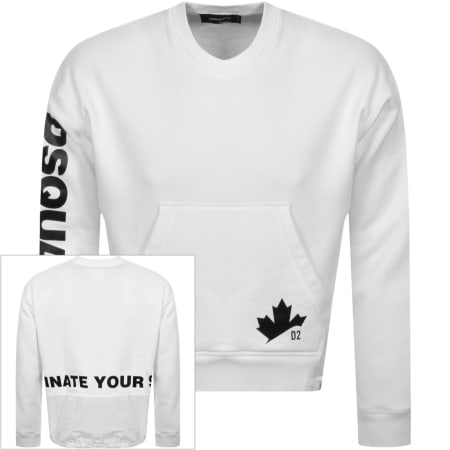 Product Image for DSQUARED2 Crew Neck Sweatshirt White