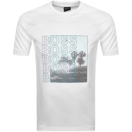 Product Image for BOSS Tessler 192 Logo T Shirt White