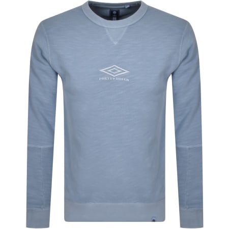 Product Image for Pretty Green X Umbro Logo Sweatshirt Blue