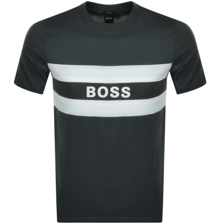 Product Image for BOSS Tiburt 123 Logo T Shirt Green