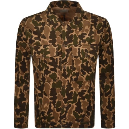 Product Image for Nudie Jeans Colin Camouflage Overshirt Brown