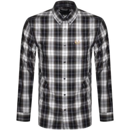 Product Image for Fred Perry Check Long Sleeved Shirt Navy