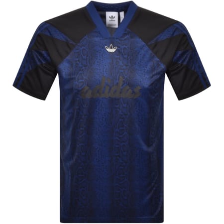 Product Image for adidas Originals Animal Print T Shirt Blue
