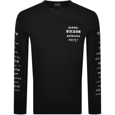 Product Image for Diesel Long Sleeved T Just T Shirt Black