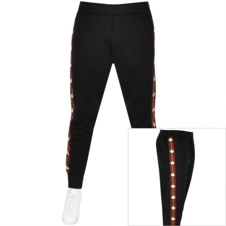Product Image for DSQUARED2 Leaf Taped Joggers Black