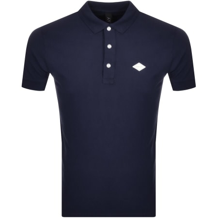 Product Image for Replay Short Sleeved Logo Polo T Shirt Navy