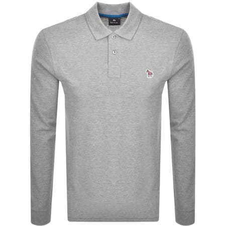 Product Image for PS By Paul Smith Long Sleeved Polo T Shirt Grey