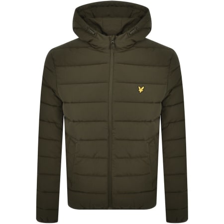 Product Image for Lyle And Scott Hooded Puffer Jacket Green