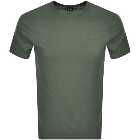Product Image for BOSS Tiburt 33 Logo T Shirt Khaki