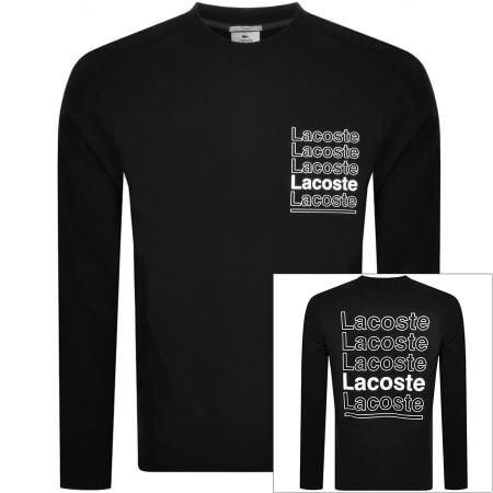 Product Image for Lacoste Live Crew Neck Sweatshirt Black