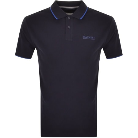 Product Image for Hackett Logo Polo T Shirt Navy