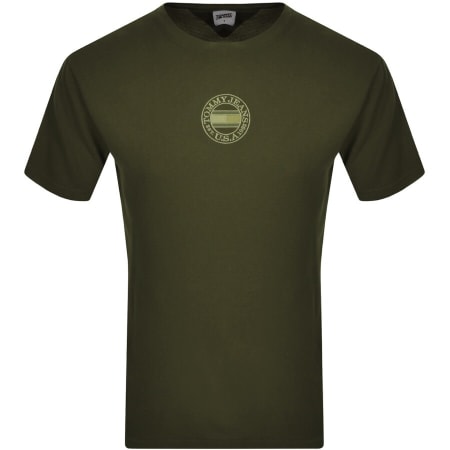 Product Image for Tommy Jeans Circular Logo T Shirt Green
