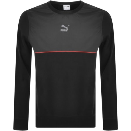 Product Image for Puma Castlerock Crew Neck Sweatshirt Black