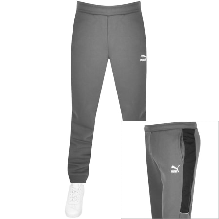 Product Image for Puma Logo Jogging Bottoms Grey