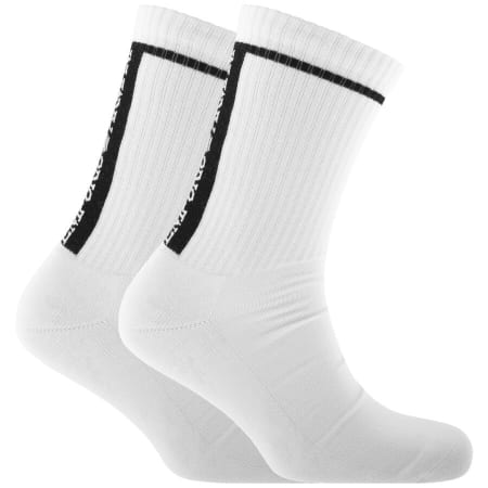 Product Image for Emporio Armani 2 Pack Socks White