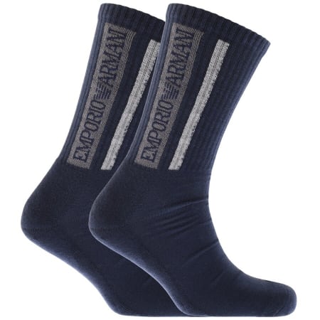 Product Image for Emporio Armani 2 Pack Socks Navy