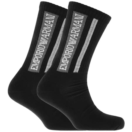 Product Image for Emporio Armani 2 Pack Socks Black