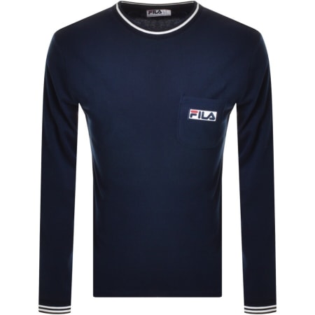 Product Image for Fila Hato Long Sleeve T Shirt Navy