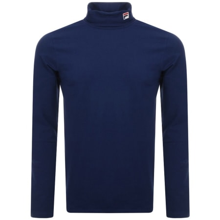Product Image for Fila Vintage Long Sleeve Roll Neck T Shirt Navy