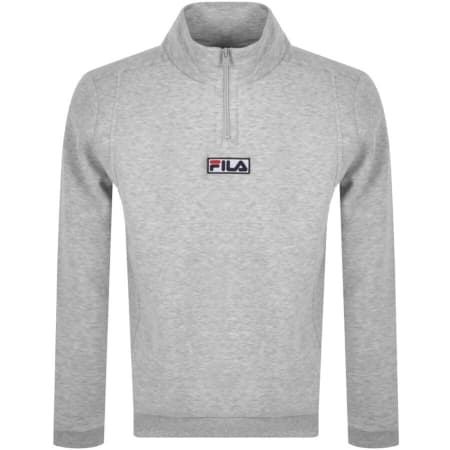 Product Image for Fila Vintage Benta Half Zip Sweatshirt Grey