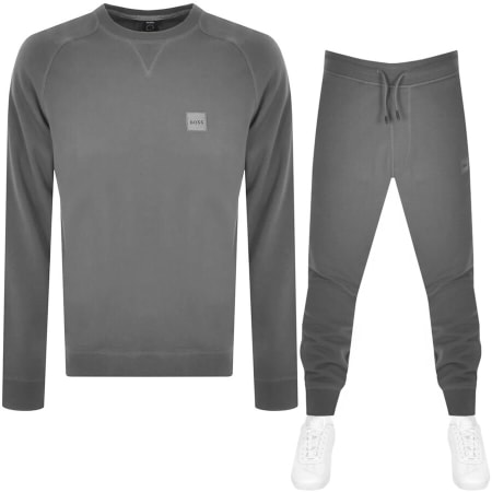 Product Image for BOSS Westart Crew Neck Tracksuit Grey
