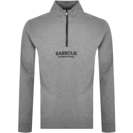 Product Image for Barbour International Knit Logo Jumper Grey