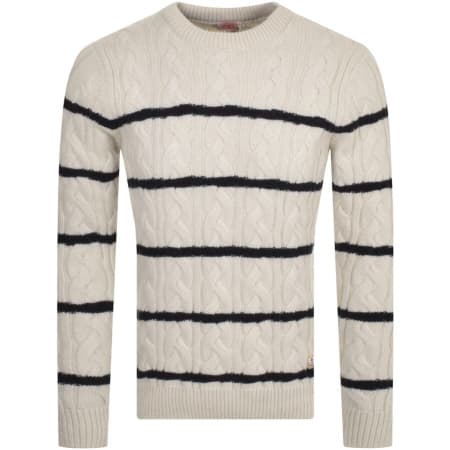 Product Image for Armor Lux Stripe Knit Jumper Navy